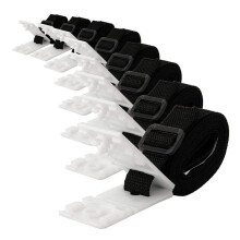 Pool Solar Cover Reel Kit with Wide Compatibility and Secure Fastening Straps for InGround Pools, 8 Set