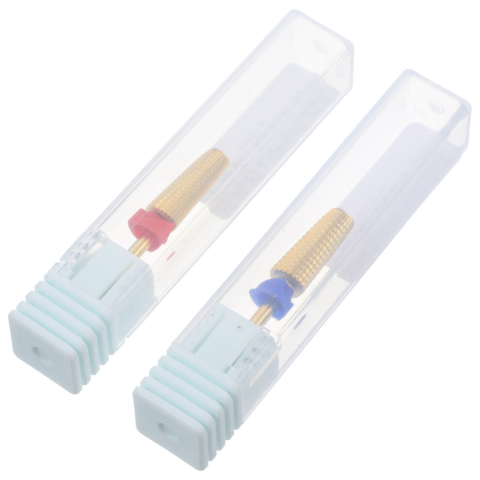 Inoomp 2Pcs Nail Drill Bits For Acrylic Nails Manicure Tool Home Salon