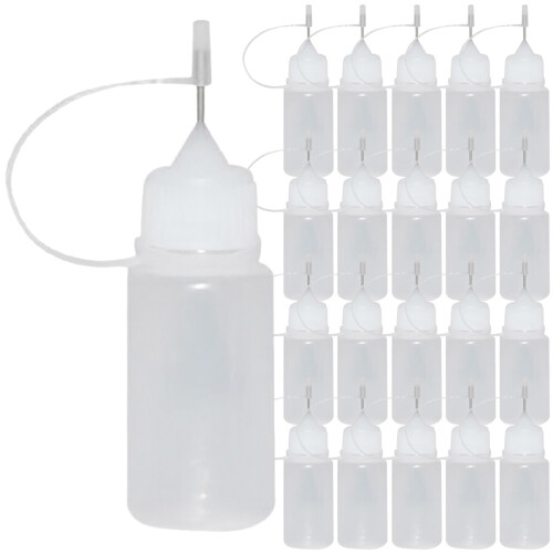 Cylindrical Gel Applicator Bottle With Pointed Tip 30set 1