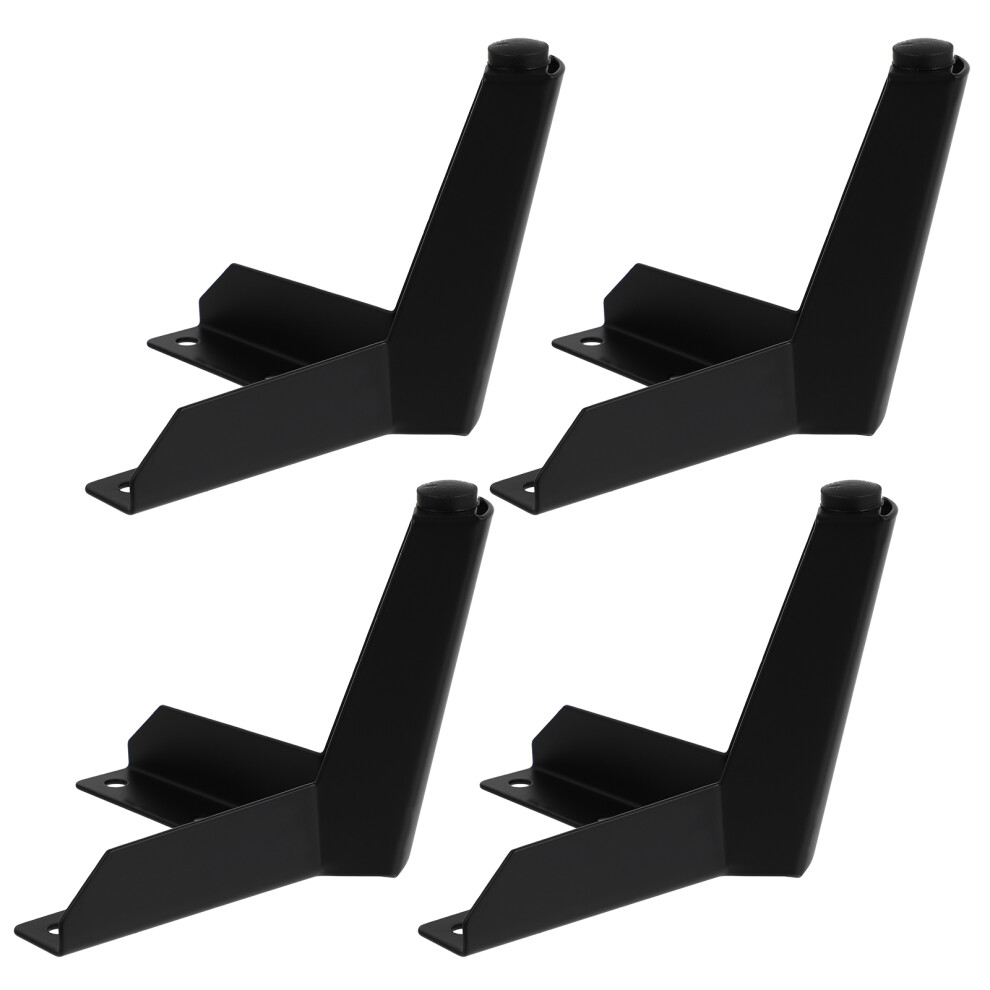 8Pcs Iron Support Feet Black Furniture Legs Sofa Cabinet Tea Table 013798278254