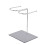 1Pc Stainless Steel Boots Display Rack Silver Durable Storage Holder 1