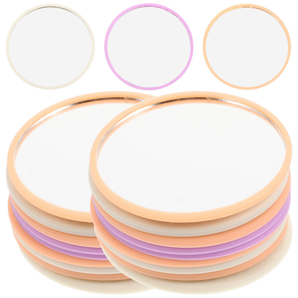 Solustre 96 Pcs Embossed Makeup Mirror Fold Gift Miss Aluminum Mirror