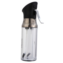 1Pc Sauce Dispenser Transparent Plastic Stainless Oil Vinegar Sprayer