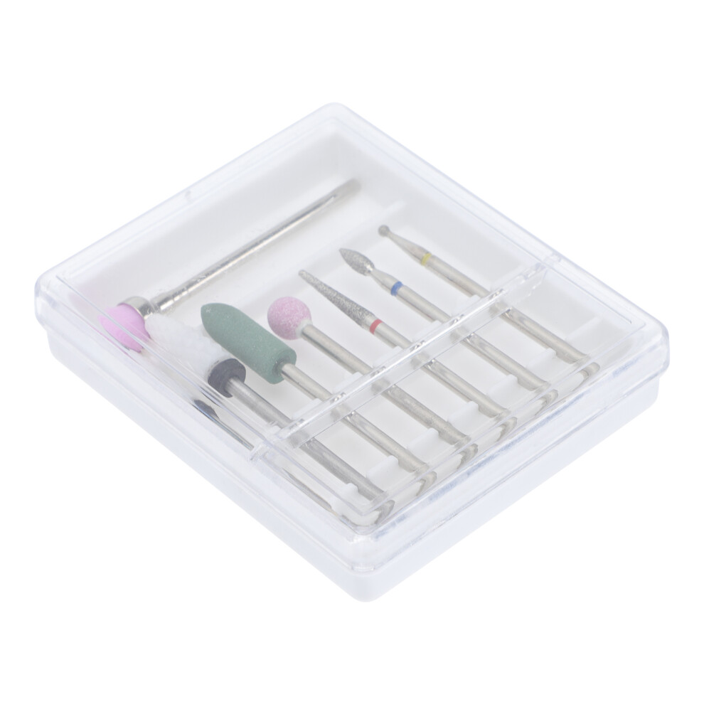Artibetter 1Set Nail Drill Bits Kit Tungsten Steel Polishing Heads For Nail Art