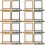 16 Pcs Desktop Floating Display Frame Transparent Jewelry Holder 4