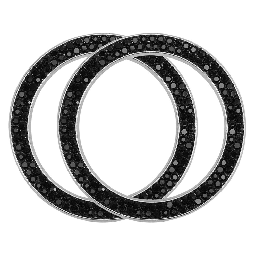 1Pair Luxurious Push Button Start Cover Zinc Alloy Car Interior Bling 3061186866665