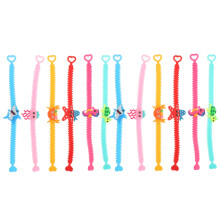 12Pcs Adjustable Ocean Animal Bracelets PVC Cute Party Wristbands