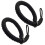 2St Zwarte Camera Polsband Quick Release Met Rvs Ring Duurzaam 1