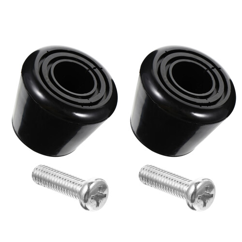 3Sets Black Roller Skates Brake Pads Durable PU Toe Stops for Safety