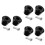 3Sets Black Roller Skates Brake Pads Durable PU Toe Stops for Safety 6