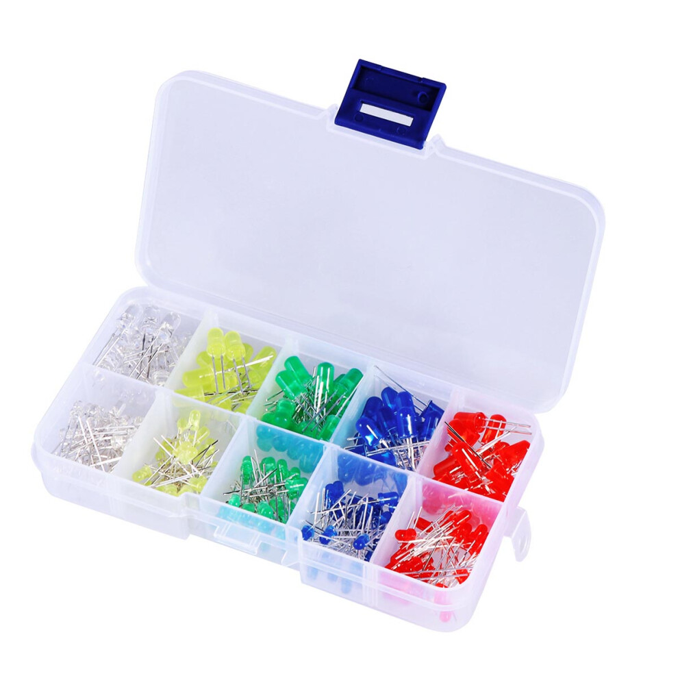 250Pcs Led Bulb Kit Assorted Colors Small 3Mm 5Mm Bright Leds 3212175365236