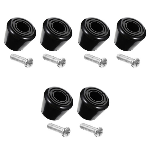 3Sets Black Roller Skates Brake Pads Durable PU Toe Stops for Safety 2