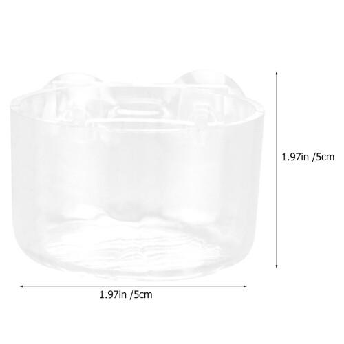 Récipient Nourriture Poisson Transparent Pour Aquarium 2
