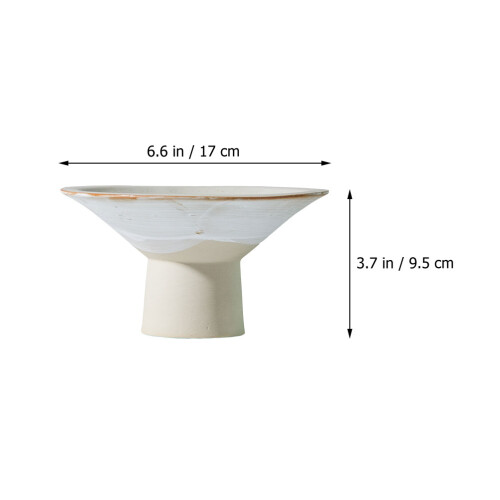 1Pc Premium Ceramic Dessert Plate Multi-Purpose Household Fruit Dish 1