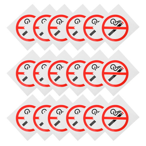 20 No Smoking Raamsticker Voor Voertuigen