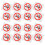 20 No Smoking Raamsticker Voor Voertuigen 10