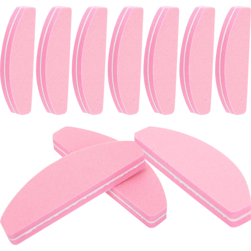 Aboofan Pink 20Pcs Sponge Nail Buffer And Filing Tools For Natural Nail Care