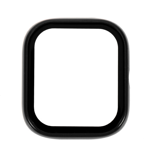Black Pc Watch Cover with Tempered Glass Scratch-Proof Protector