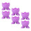 6Pièces Égouttoirs Œufs Violet Silicone Multi-Usage Maison 1