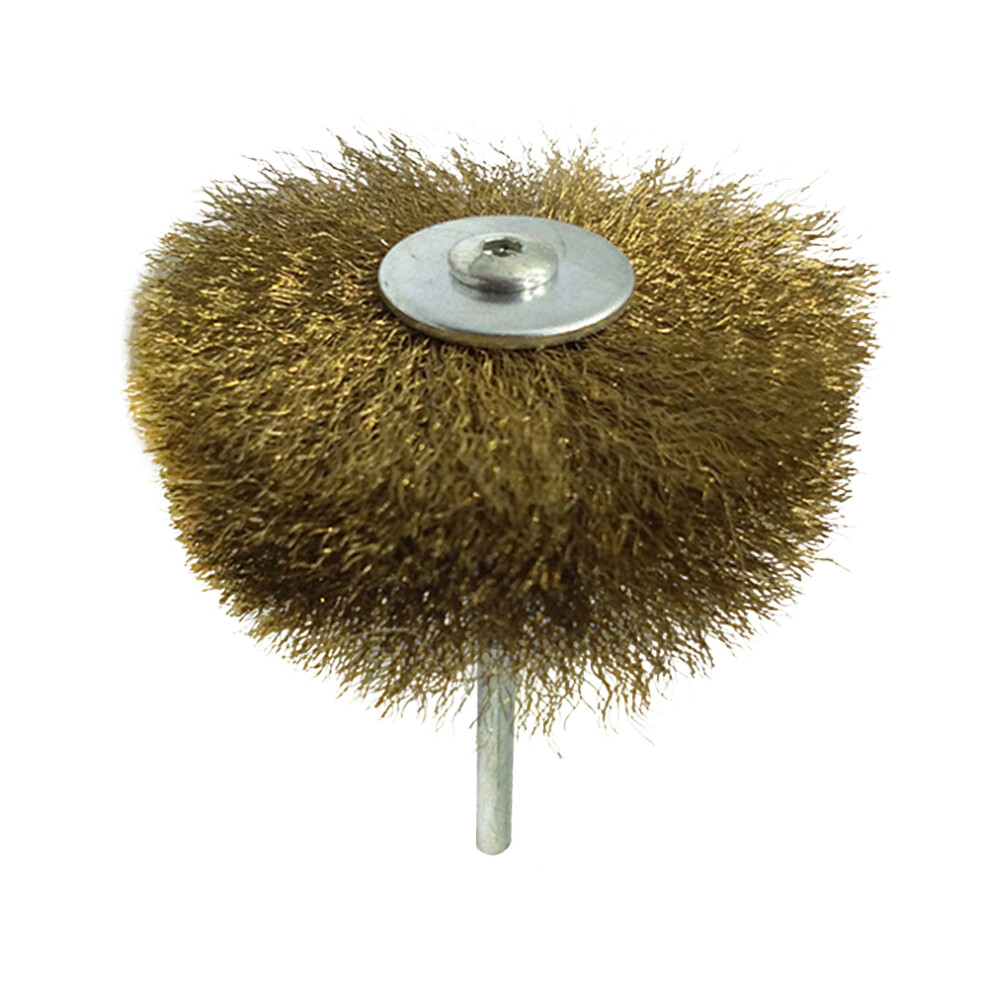 Light Brown Rotary Wire Brush For Polishing And Rust Removal 3163201132677