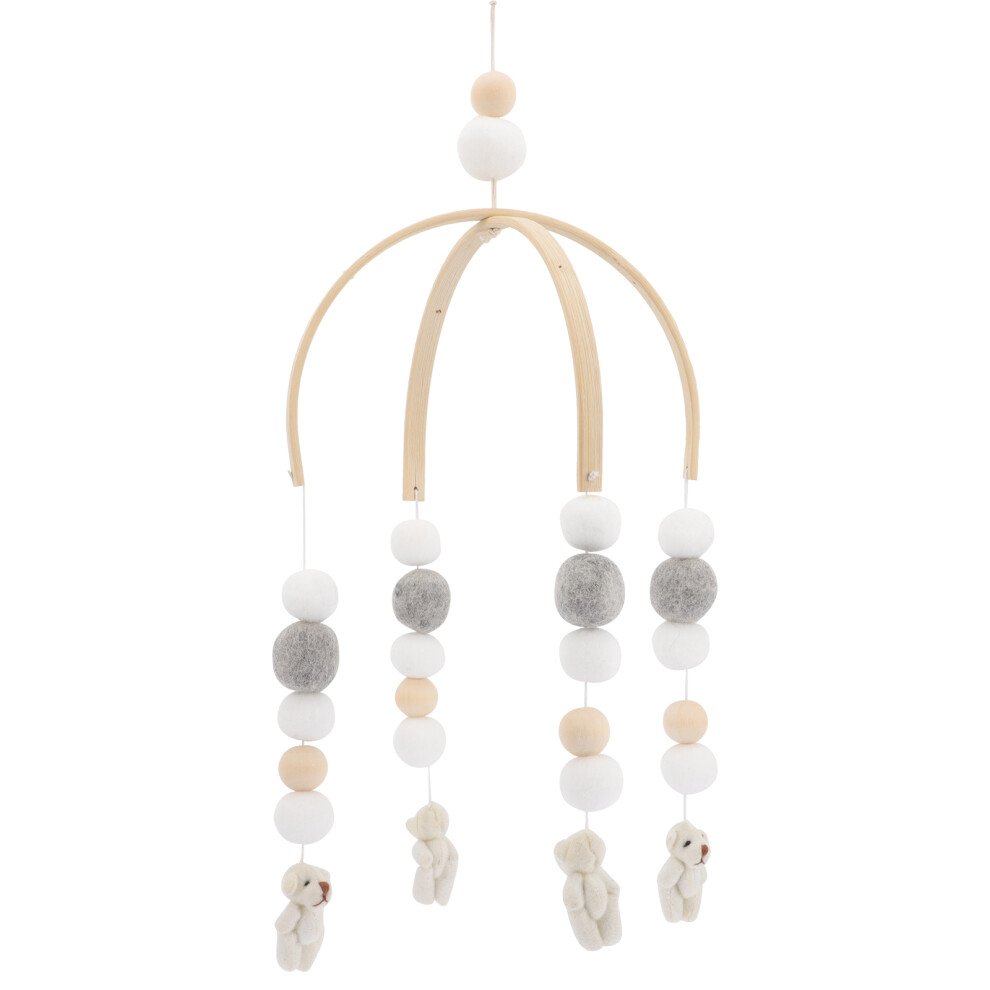 Ruddoll Bear Wind Chime Mobile Arm Crib Toy Girl's Bed Bell Holder For Nursery Villcase
