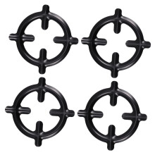 4pcs Gas Stove Reducer Ring Wok Support with NonSlip HeatResistant Design for Pots and Camping