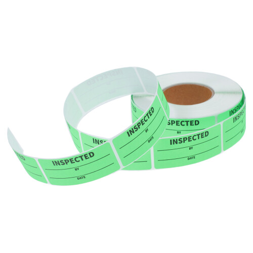 1 Roll Inventory Inspected By Labels Adhesive Handling Sticker