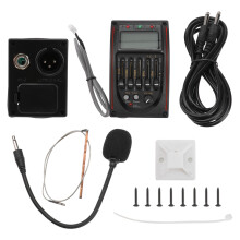 Akustikgitarren Tonabnehmer Mit 5-Band Eq, LCD Tuner, Schwarz