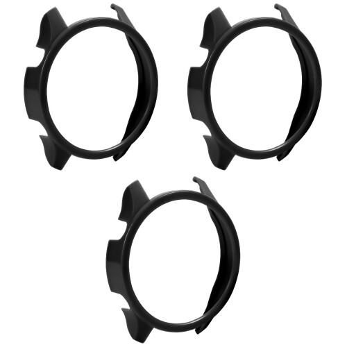 3Pcs Black Watch Protective Case Durable Anti-Scratch Shockproof Cover 2