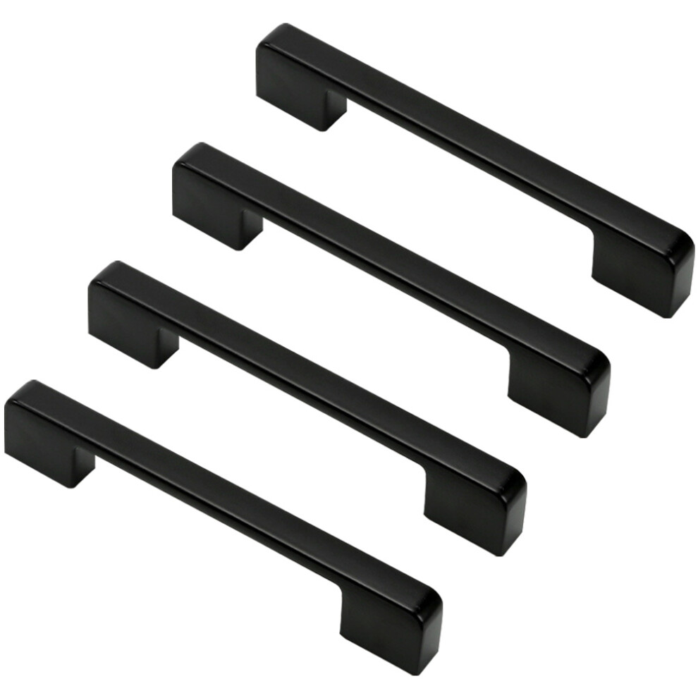 4Pcs Metal Dresser Pulls Handles Black Zinc Alloy Durable For Cabinets 3072457460840