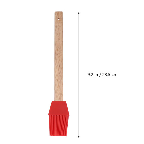 1pc Grill Brush Wooden Detachable 1