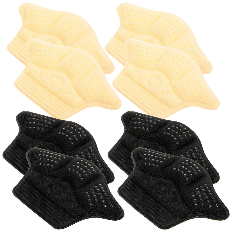 Vaguelly 4Pairs Shoe Heel Pads Assorted Colors Self-Adhesive Cushions For Women