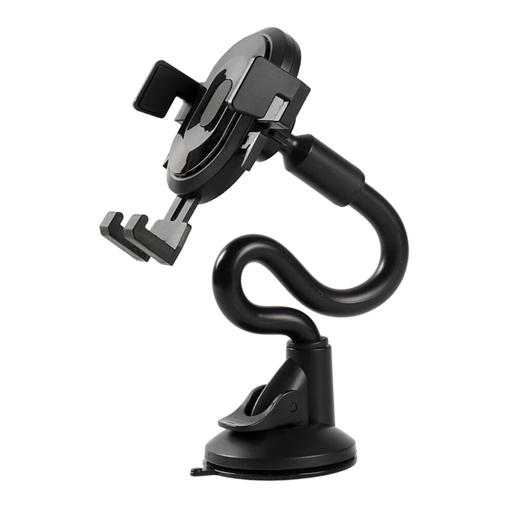 Abs Silicone Car Suction Cup Phone Holder Rotatable Stand Black 3073412823076