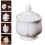 1Pc White Ceramic Sugar Canister Multipurpose Kitchen Storage Jar 9