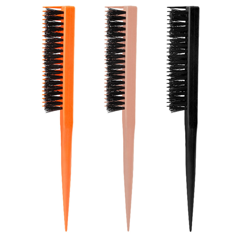 Happyyami Unisex 3Pcs Slick Back Hair Brush Women Hairdressing Tools Daily Use
