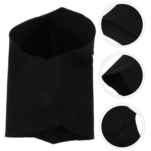 Elastic Neoprene Dive Cap Black Warm Protective Swim Hat 1