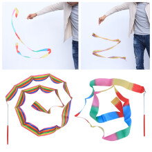 2 Pcs Colorful Gymnastics Ribbons 2M Art Streamers Gym Ribbon