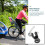1Pc Sturdy Black Bike Trailer Attachment Easy Install Hitch Connector 11