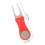 Durable Metal and Plastic Golf Divot Fork with Ball Marker 2