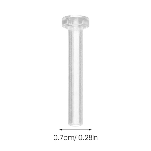 50Pcs Clear Plastic Earring Backs for Studs DIY Use Transparent Secure 1