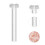 50Pcs Clear Plastic Earring Backs for Studs DIY Use Transparent Secure 3
