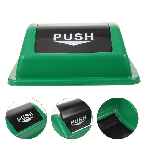 Trash Can Top Cover Toppers Replacement Console Decorating Green 2