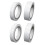 Double Sided Adhesive Tapes For Home Office Use 4 Rolls White 6