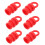 6Pcs Red Rubber Post Caps Multipurpose Fence and Guardrail Protection 9
