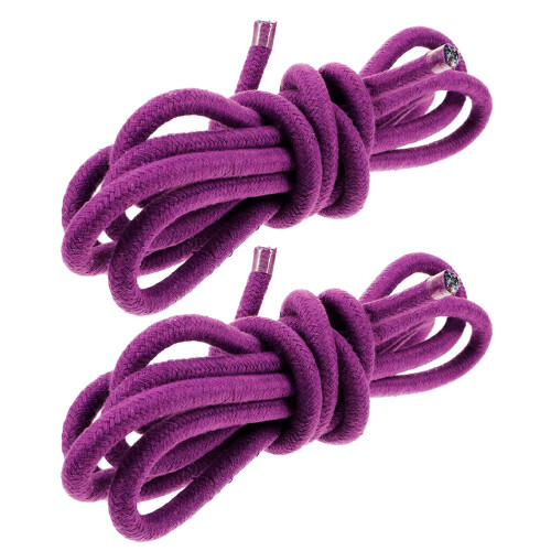 2Pcs Purple Cotton Gymnastics Ropes for Training Flexible Workout Use