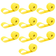 10Pcs PVC Rim Strips Bike Tire Cushions Yellow Flexible Rim Liners