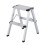 Folding Step Stool 2 Step Lightweight Aluminum Ladder with AntiSlip Design for Home Kitchen 1