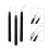 3Pcs Black Ceramic Tweezers Precision Insulation Heat Resistant Set 3