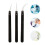 3Pcs Black Ceramic Tweezers Precision Insulation Heat Resistant Set 4