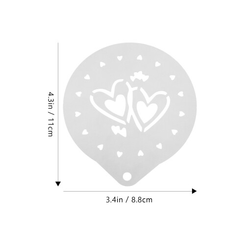 6 Pcs/2 Sets Mother'S Day Cookie Stencil Baking Template 1